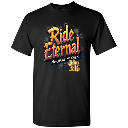 John 3:16 Short Verse T-Shirt – The Gospel According To Bikers