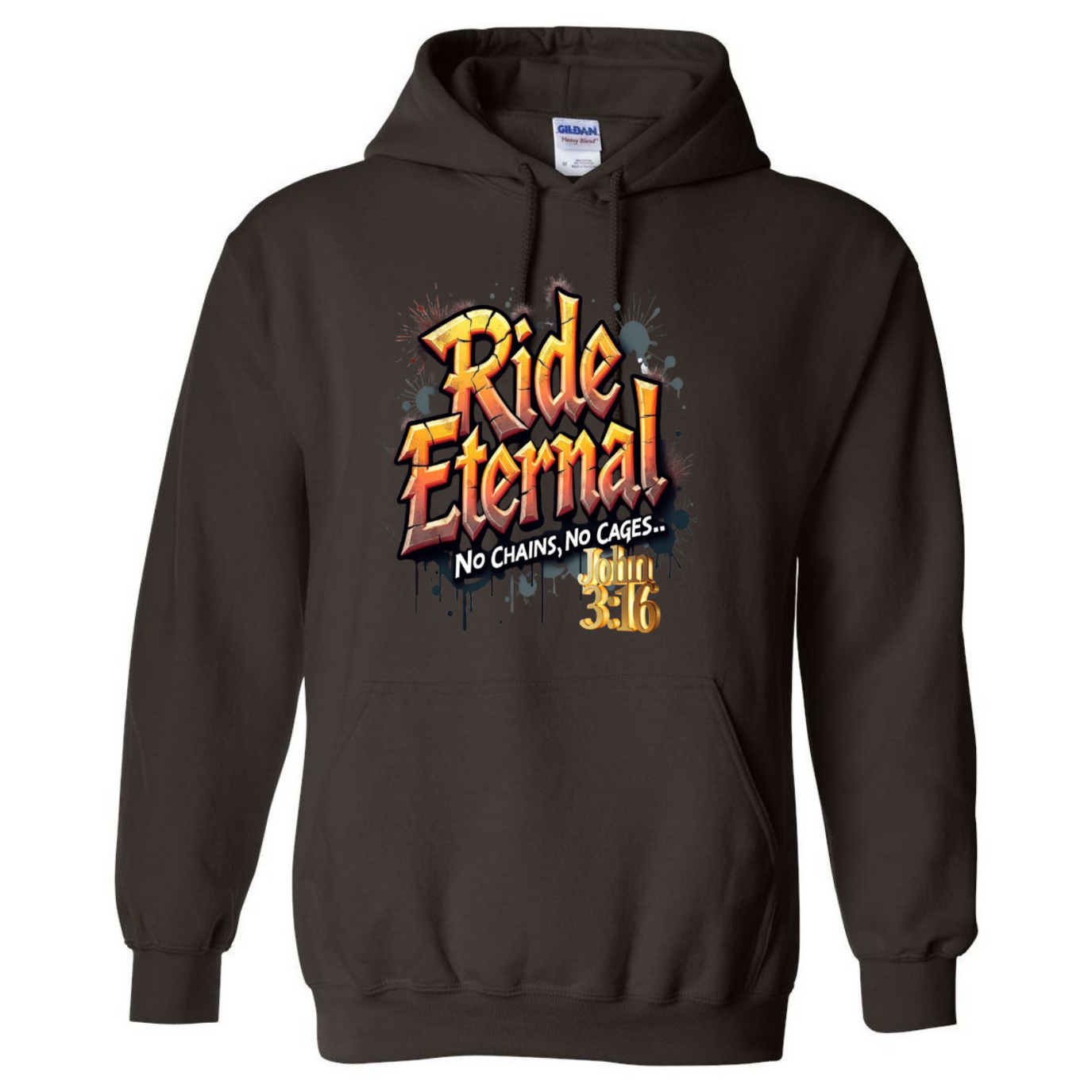 John 3:16 Short Verse Hoodie – The Gospel According To Bikers