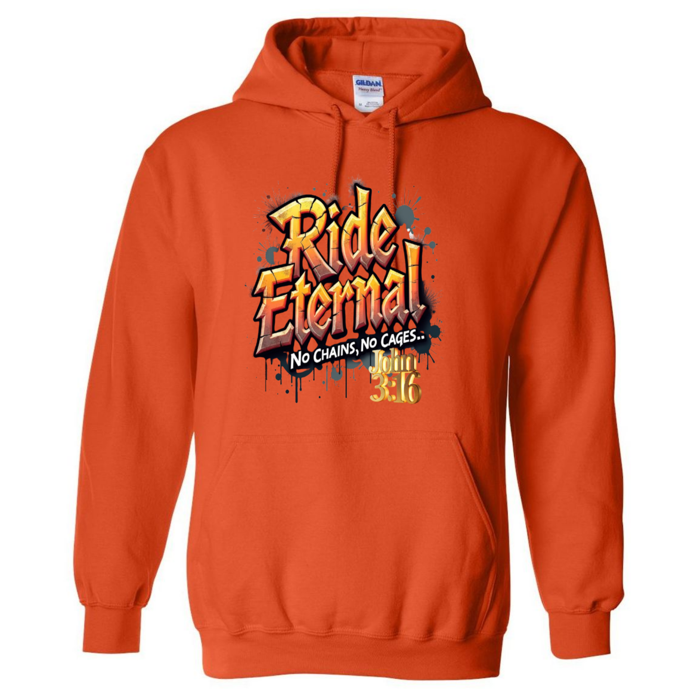 John 3:16 Short Verse Hoodie – The Gospel According To Bikers