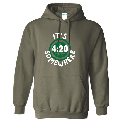 It’s 4:20 Somewhere Hoodie – 420 Collection – Chill Top