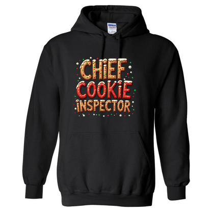 Chief Cookie Inspector Hoodie – Santa’s Wardrobe – Festive Top